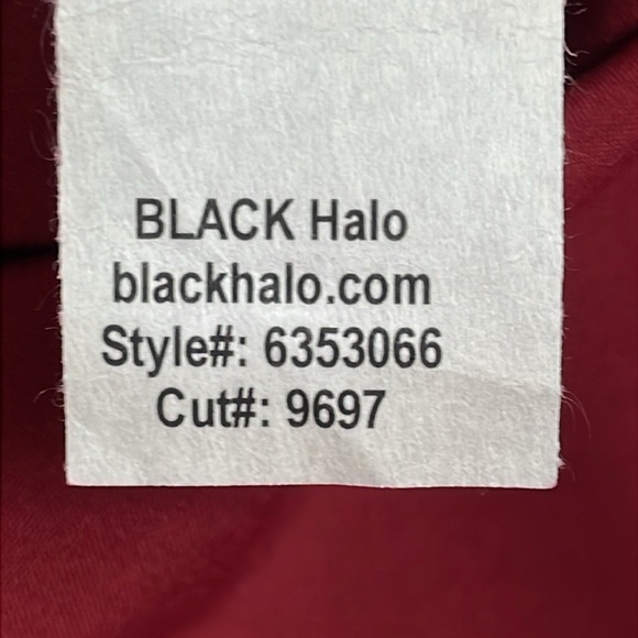 NWT EVE Black Halo Henna Sleeveless Gown Crimson Red Sz S - Picture 14 of 14